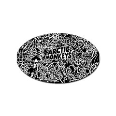 Arctic Monkeys Digital Wallpaper Pattern No People Creativity Sticker (oval) by Sudhe