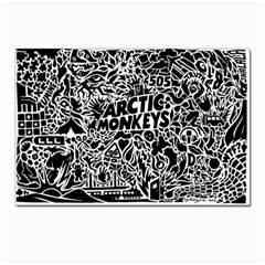 Arctic Monkeys Digital Wallpaper Pattern No People Creativity Postcard 4 x 6  (pkg Of 10) by Sudhe