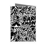 Arctic Monkeys Digital Wallpaper Pattern No People Creativity Mini Greeting Card Right