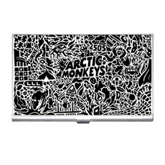 Arctic Monkeys Digital Wallpaper Pattern No People Creativity Business Card Holder by Sudhe