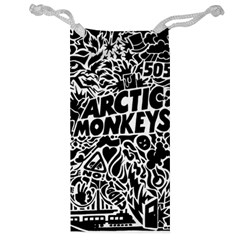 Arctic Monkeys Digital Wallpaper Pattern No People Creativity Jewelry Bag by Sudhe