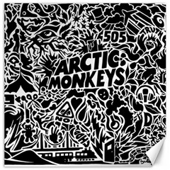 Arctic Monkeys Digital Wallpaper Pattern No People Creativity Canvas 12  X 12  by Sudhe