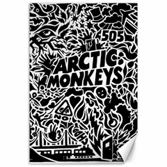 Arctic Monkeys Digital Wallpaper Pattern No People Creativity Canvas 24  X 36  by Sudhe