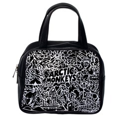 Arctic Monkeys Digital Wallpaper Pattern No People Creativity Classic Handbag (one Side) by Sudhe