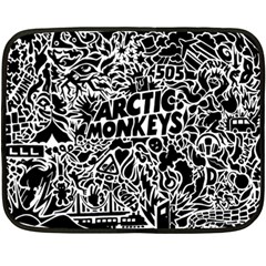 Arctic Monkeys Digital Wallpaper Pattern No People Creativity One Side Fleece Blanket (mini)