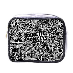 Arctic Monkeys Digital Wallpaper Pattern No People Creativity Mini Toiletries Bag (one Side) by Sudhe