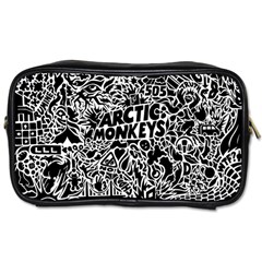 Arctic Monkeys Digital Wallpaper Pattern No People Creativity Toiletries Bag (one Side) by Sudhe