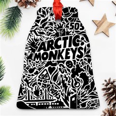 Arctic Monkeys Digital Wallpaper Pattern No People Creativity Bell Ornament (two Sides)