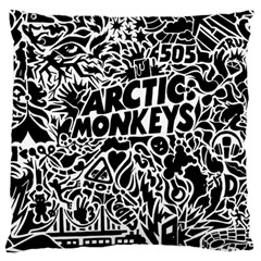 Arctic Monkeys Digital Wallpaper Pattern No People Creativity Large Cushion Case (two Sides) by Sudhe