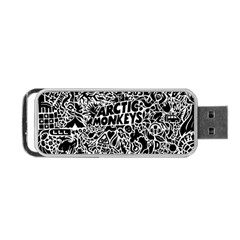 Arctic Monkeys Digital Wallpaper Pattern No People Creativity Portable Usb Flash (one Side) by Sudhe