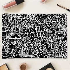 Arctic Monkeys Digital Wallpaper Pattern No People Creativity Cosmetic Bag (xxl) by Sudhe