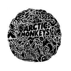 Arctic Monkeys Digital Wallpaper Pattern No People Creativity Standard 15  Premium Round Cushions by Sudhe