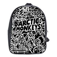 Arctic Monkeys Digital Wallpaper Pattern No People Creativity School Bag (xl) by Sudhe