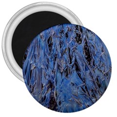 Blue Abstract Texture Print 3  Magnets by dflcprintsclothing