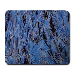 Blue Abstract Texture Print Large Mousepad by dflcprintsclothing