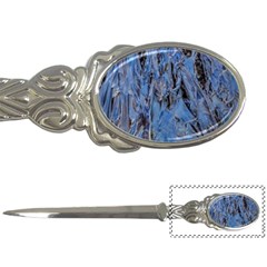 Blue Abstract Texture Print Letter Opener by dflcprintsclothing