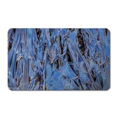 Blue Abstract Texture Print Magnet (rectangular) by dflcprintsclothing