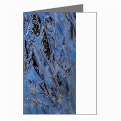 Blue Abstract Texture Print Greeting Cards (pkg Of 8) by dflcprintsclothing