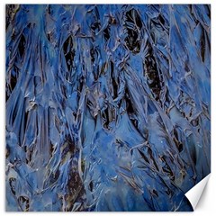 Blue Abstract Texture Print Canvas 20  X 20  by dflcprintsclothing