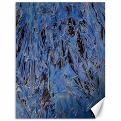 Blue Abstract Texture Print Canvas 18  X 24  by dflcprintsclothing