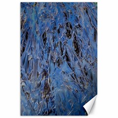 Blue Abstract Texture Print Canvas 20  X 30  by dflcprintsclothing