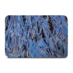 Blue Abstract Texture Print Plate Mats