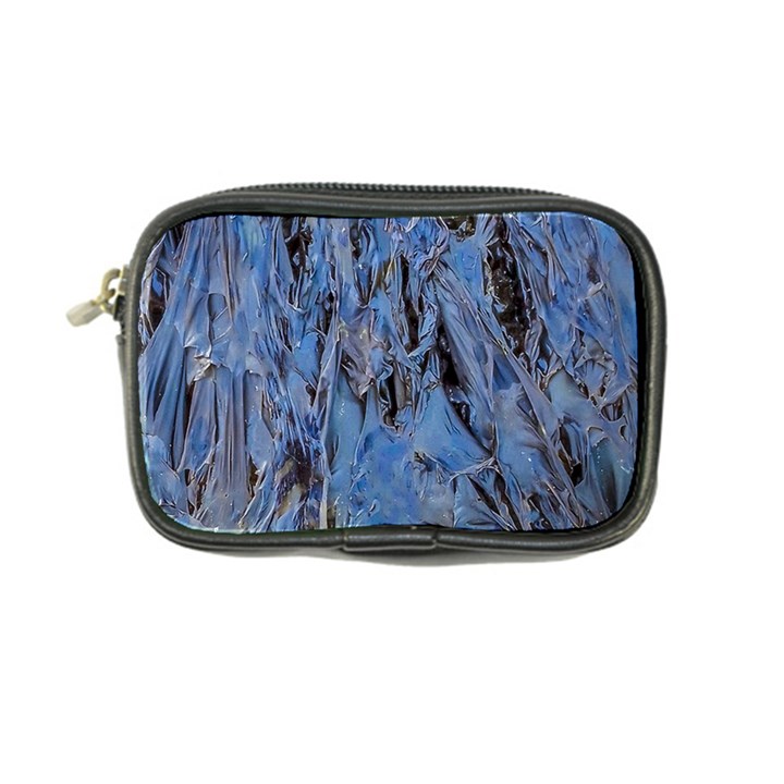 Blue Abstract Texture Print Coin Purse