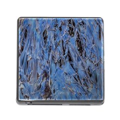 Blue Abstract Texture Print Memory Card Reader (square 5 Slot) by dflcprintsclothing