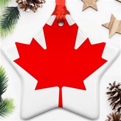 Canada Flag Canadian Flag View Ornament (star) by Ravend