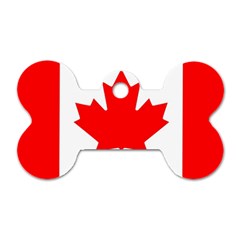 Canada Flag Canadian Flag View Dog Tag Bone (one Side) by Ravend