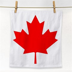 Canada Flag Canadian Flag View Face Towel by Ravend