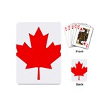 Canada Flag Canadian Flag View Playing Cards Single Design (Mini) Back