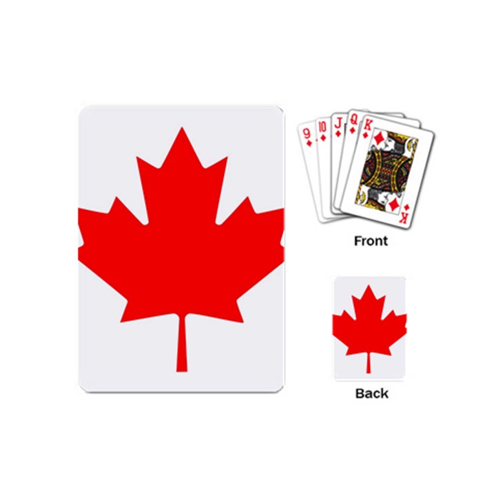 Canada Flag Canadian Flag View Playing Cards Single Design (Mini)