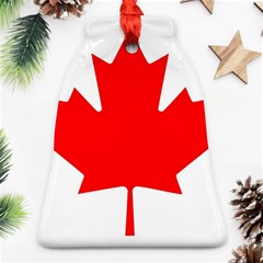 Canada Flag Canadian Flag View Bell Ornament (two Sides) by Ravend