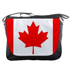 Canada Flag Canadian Flag View Messenger Bag by Ravend