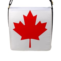 Canada Flag Canadian Flag View Flap Closure Messenger Bag (l) by Ravend