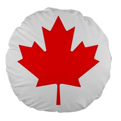 Canada Flag Canadian Flag View Large 18  Premium Flano Round Cushions by Ravend