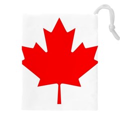 Canada Flag Canadian Flag View Drawstring Pouch (5xl) by Ravend