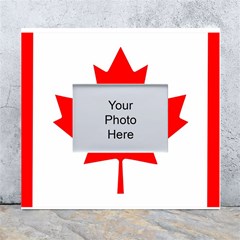 Canada Flag Canadian Flag View White Wall Photo Frame 5  X 7 