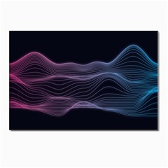 Abstract Wave Digital Design Space Energy Fractal Postcards 5  X 7  (pkg Of 10) by Ravend