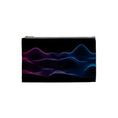 Abstract Wave Digital Design Space Energy Fractal Cosmetic Bag (small) by Ravend