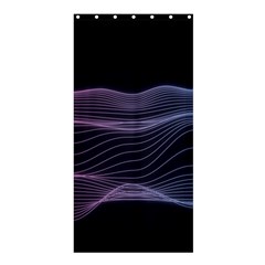 Abstract Wave Digital Design Space Energy Fractal Shower Curtain 36  X 72  (stall)  by Ravend