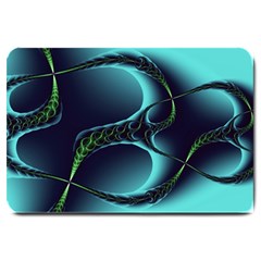 Fractal Abstract Art Artwork Design Wallpaper Large Doormat by Ravend