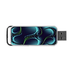 Fractal Abstract Art Artwork Design Wallpaper Portable Usb Flash (two Sides) by Ravend