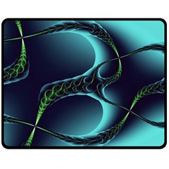 Fractal Abstract Art Artwork Design Wallpaper Fleece Blanket (medium) by Ravend