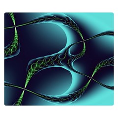 Fractal Abstract Art Artwork Design Wallpaper Premium Plush Fleece Blanket (small) by Ravend