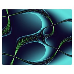 Fractal Abstract Art Artwork Design Wallpaper Premium Plush Fleece Blanket (medium) by Ravend