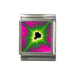 Fractal Art Math Abstract Artwork Pink Magenta Italian Charm (13mm)