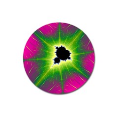 Fractal Art Math Abstract Artwork Pink Magenta Magnet 3  (round) by Ravend