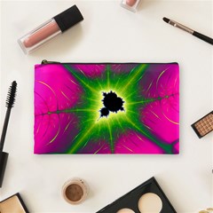 Fractal Art Math Abstract Artwork Pink Magenta Cosmetic Bag (medium) by Ravend